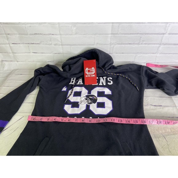 Ultra Game NFL Womens Baltimore Ravens Tunic Hoodie Pullover Sweatshirt Size M - Picture 7 of 10